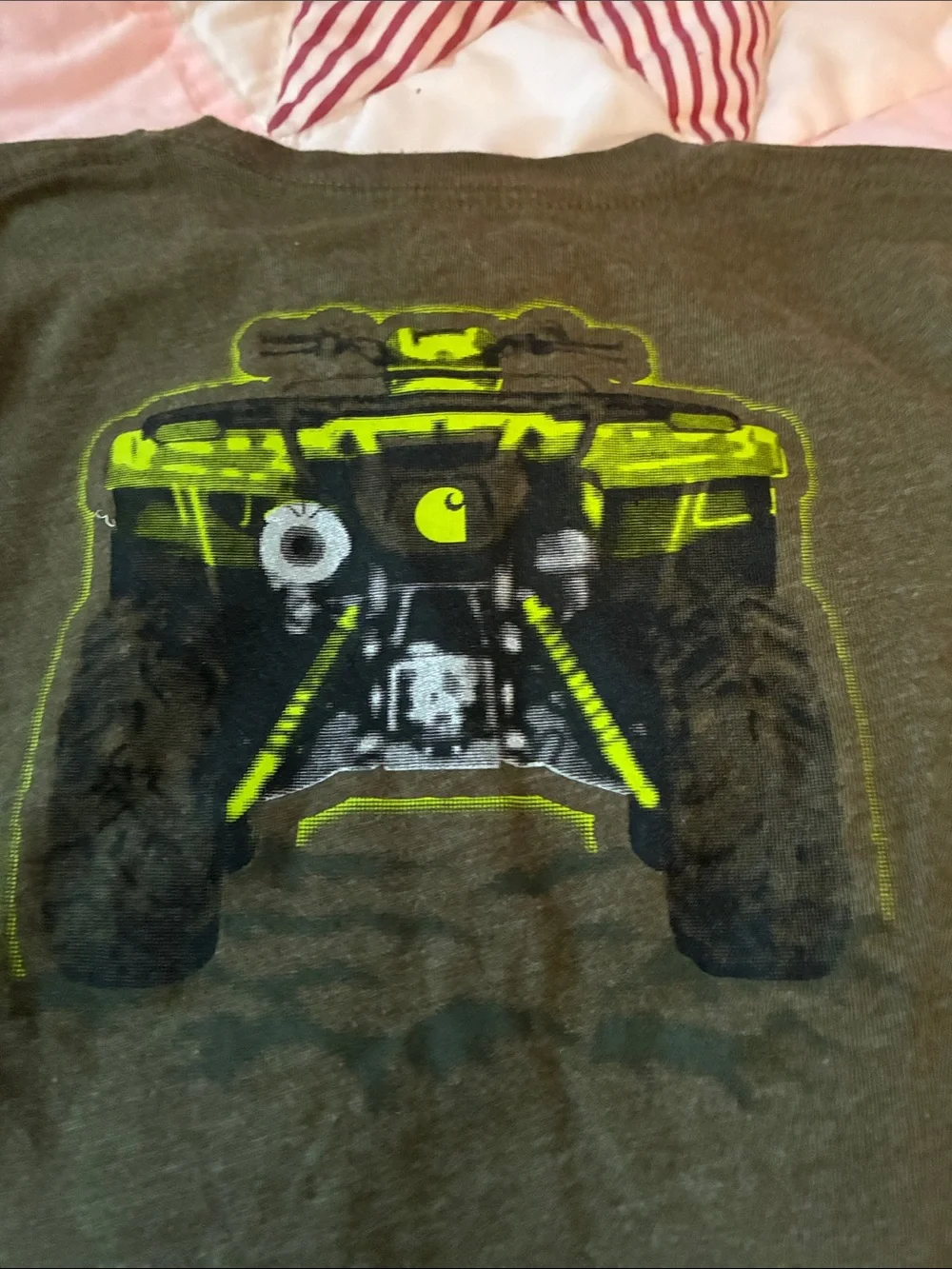 Carhartt Olive Green Boys' ATV Graphic Long Sleeve Tee 2T